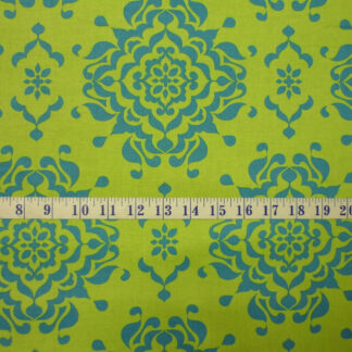 Riley Blake Splendor Large Damask Green Cotton Quilting Fabric 1/2 YARD